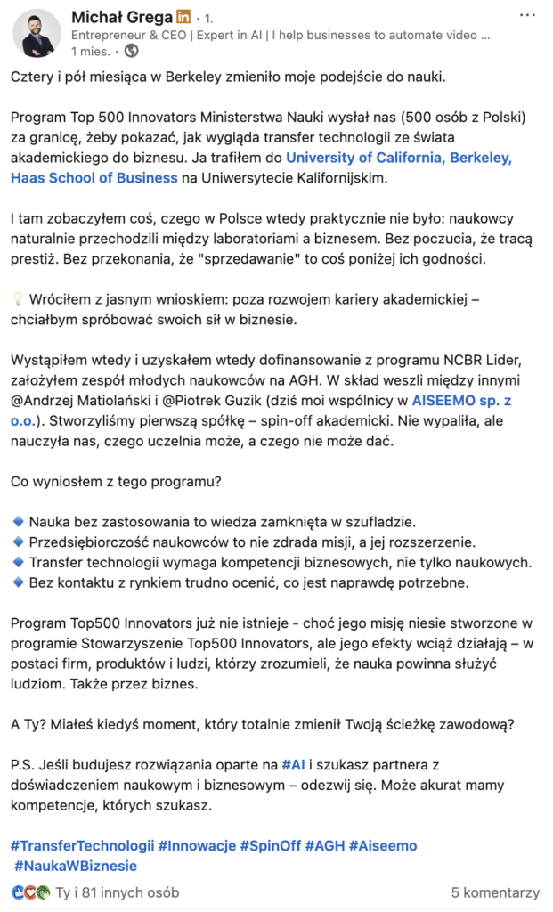 Budowa autorytetu i pipeline’u